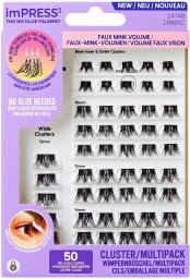 Kiss KISS Kępki sztucznych rzęs samoprzylepnych imPRESS Faux Mink Volume - 50 kępek