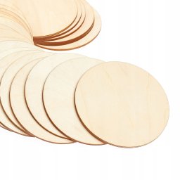 Eco Toys Materiały modelarskie Kółka kóła drewniane okrągłe 8cm (10szt)
