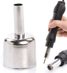 Techrebal Akcesoria do opalarek Dysza prosta krótka średnica 6mm długość 20mm (Hot Air)