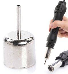 Techrebal Akcesoria do opalarek Dysza prosta krótka średnica 3mm długość 20mm