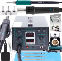 Techrebal Stacja lutownicza 2w1 Techrebal 706 III + 2 groty + mata + uchwyt silikon