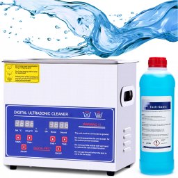 Techrebal Myjka ultradźwiękowa 220W 3,2L PS-20A + Tech Sonic 1L Niebieski