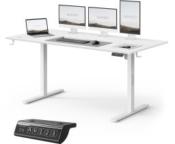 Biurko SENSE7 NOJO LIGHT Białe 160 cm x 80 cm