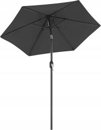 Songmics Parasol, Ø 270 cm, parasol ogrodowy, parasol targowy, ochrona UV do UPF 50+, parasol ogrodowy, ochrona przeciwsłoneczna, składany (GPU202G01 XXX)