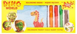 Chlapu Chlap Chlapu Chlap Kredki d/malow. Twarzy Dino+ręcznik [kod produktu: 2015231]