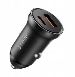 Orico Ładowarka samochodowa PD 65W, USB-C, USB-A, aluminium