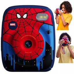 Aparat cyfrowy 4CV Mobile Aparat Natychmiastowy + Cyfrowy 48mp 1080p Drukarka Dla Dzieci + Karta 32gb / P2 - Spider-man