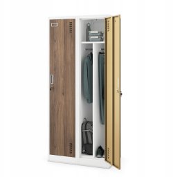 Jan Nowak KACPER cabinet ECO* WHITE RAL9003 + WOODGRAIN H1800*W800*D500