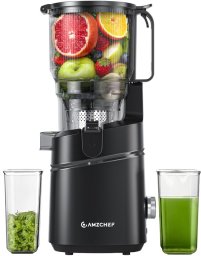 Wyciskarka wolnoobrotowa Amzchef SJ-036CBK (czarna) (CE-SJ-036C-BK)