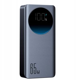 Powerbank Joyroom JR-PBF05 Pro 30000mAh 65W z wyświetlaczem cyfrowym 2x USB-C 1x USB-A - czarny