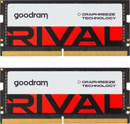 Pamięć do laptopa GoodRam Rival, SODIMM, DDR5, 64 GB, 5600 MHz, CL40 (GGEES5-56L40/64GDC)