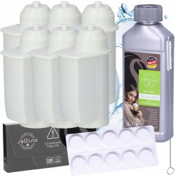 AQUALOGIS 6x Filtr do ekspresu Siemens EQ3 EQ5 EQ6 EQ7 EQ8 EQ9 tabletki odkamieniacz