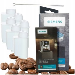 AQUALOGIS 6x Filtr tabletki do ekspresu Siemens EQ6 EQ3 EQ9 szczoteczka