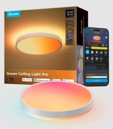 Lampa sufitowa Govee RGBICWW Smart podwójne okrągłe światło sufitowe 4800lm 46cm Matter (R1250C01)
