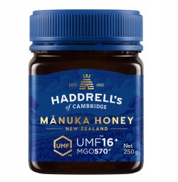 HONEY NEW ZEALAND HADDRELL'S_Miód manuka UMF16 MGO570 250g