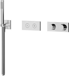 Zestaw prysznicowy Valvex 2424960-CHR / VALVEX / CANNOLI / ZESTAW PODTYNK 2F TERMOSTAT , CHROM /