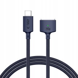 Kabel USB Adaptec Tech-Protect MMC01 Ultraboost Magnetic USB-C do MagSafe 3 140 W 200 cm Granatowy