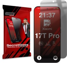 GrizzGlass Matowe szkło prywatyzujące GrizzGlass SecretGlass do Xiaomi 17T Pro