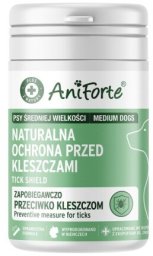 Vet-Agro AniForte OCHRONA PRZED KLESZCZAMI KAPSUŁKI DLA ŚREDNICH PSÓW 60szt