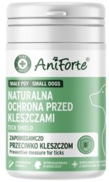 Vet-Agro AniForte Naturalna Ochrona przed kleszczami Kapsułki dla małych psów 60szt