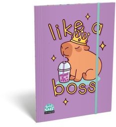 ICO Teczka z gumką ICO Lizzy Lollipop Capybara, A4, mix kolorów