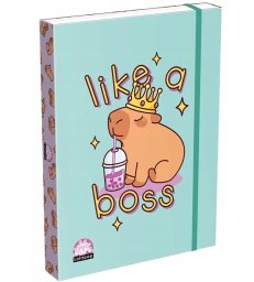 ICO Teczka z gumką ICO Lizzy Lollipop Capybara, przestrzenna, A4, mix kolorów