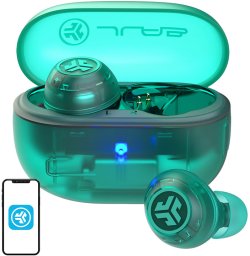 Słuchawki 4kom.pl JLab Go Pop ANC Zestaw słuchawkowy True Wireless Stereo (TWS) Douszny Połączenia/muzyka Bluetooth Morski, Przezroczysty