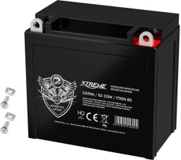 Blow 82-339# Akumulator motocyklowy 12v 9ah xtreme prawy +