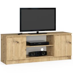 Fabryka Mebli Akord Szafka rtv, stolik, Nova, 140x40x55 cm, dąb artisan, mat | TYLETEGOTU