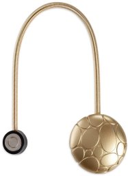 Eurofirany Upinacz magnetyczny do zasłon M129 koło 6x18 cm złoty komplet 2 szt