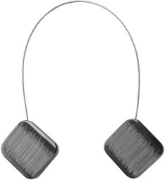 Eurofirany Upinacz magnetyczny do zasłon M121 kwadrat 4x13 stalowy komplet 2 szt