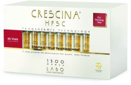 Labo , Crescina, Transdermic HFSC 1300, For Growth Stimulation, Ampoules Treatment Serum, For Scalp, For Women, 40 pcs, 3.5 ml For Women