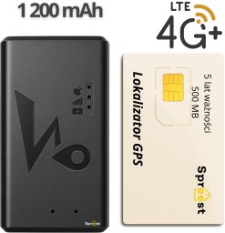Moduł GPS Spreest Lokalizator GPS 4G do auta samochód rower magnes + karta SIM na 33 miesiące