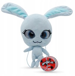 Sanrio Maskotka z bajki Miraculous Biedronka i Czarny kot Kwami Fluff 24cm