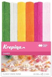 GDD Krepina marszczona 25x100cm Candy 6 kolorów (5902979038686)