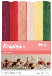 GDD Krepina marszczona 25x100cm Romantic 6 kolorów (5902979038693)