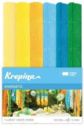 GDD Krepina marszczona 25x100cm Energetic 6 kolorów (5902979038679)