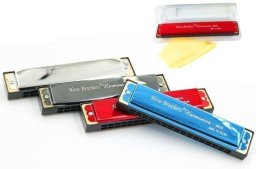 Merkpol Harmonijka 24 tony w plastikowym etui MIX