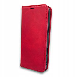 iLike Otwierane etui Samsung Galaxy A35 5G Smart Suede case Red