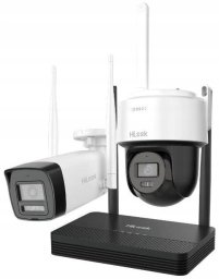 Rejestrator HiLook Urządzenia do nagrywania i kontroli DS-J142I(STD) IKS-2044BPH-PH/W 4MP H.265 jedna kula + jedna kamera PTDome WiFi zestaw IKS-2044PH-PH/W