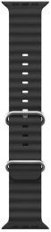 iWear Pasek S1 Grooved Soft Silicone 20mm strap for Apple Watch 49mm / 45mm / 44mm / 42mm Black (IW-S1-BK)