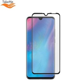 TakeMe Hard Ceramic Pełna powierzchnia Szkło ochronne do Huawei P30 Lite / Nova 4E czarny