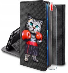 krainaGSM Etui Do Samsung A13 5G / A04S Magnet Wzory + Szkło