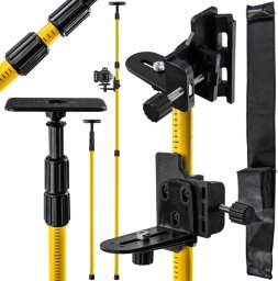 Powermat Tyczka Rozporowa do poziomicy laserowej statyw rozporowy lasera 112-300cm