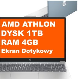 Laptop HP edukacyjny 15-fc0102ds / A49RFUA / AMD 7120U / 4GB / SSD 1TB / AMD Radeon / HD / Dotyk / Win 11
