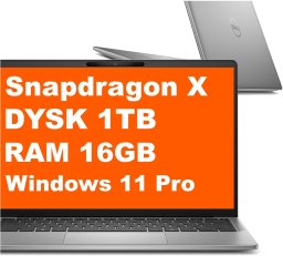 Laptop Dell Latitude 7455 Copilot+ / Snapdragon X Elite X1E-80-100 / 16GB / 1TB / Win11 Pro Szary