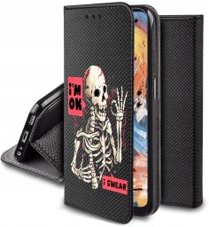 krainaGSM Etui Do Oppo A38 Magnet Wzory Case + Szkło 9H