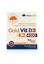Olimp Labs suplement diety Gold-Vit D3+K2 4000 IU 120 kaps