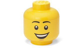Lumarko Pojemniki Room Copenhagen LEGO Storage Head Happy Boy small yellow