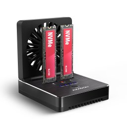 Stacja dokująca Axagon AXAGON stacja dokująca USB-C 20Gb/s dla 2× dysków M.2 NVMe/SATA SSD z funkcją klonowania
